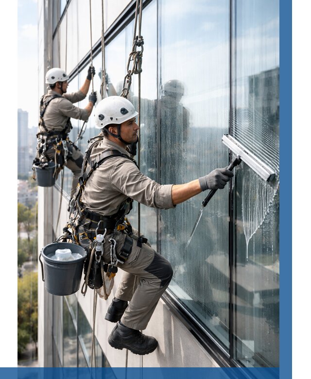 Мойка окон альпинистами в Рубцовске от 4551 р. | ВЫСОТНИК-Рбц