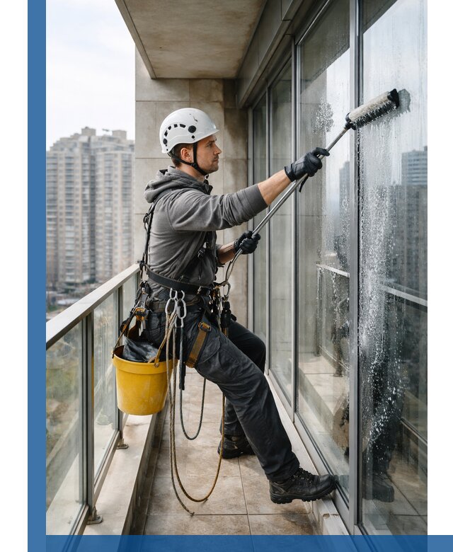 Профессиональная мойка балконного остекления в Рубцовске