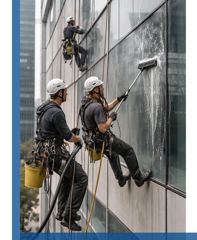Профессиональная высотная мойка фасадов зданий в Рубцовске