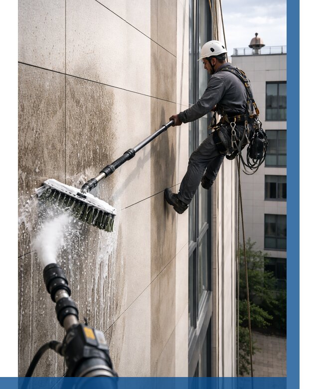 Мойка фасада из керамогранита в Рубцовске от 303 р. | ВЫСОТНИК-Рбц