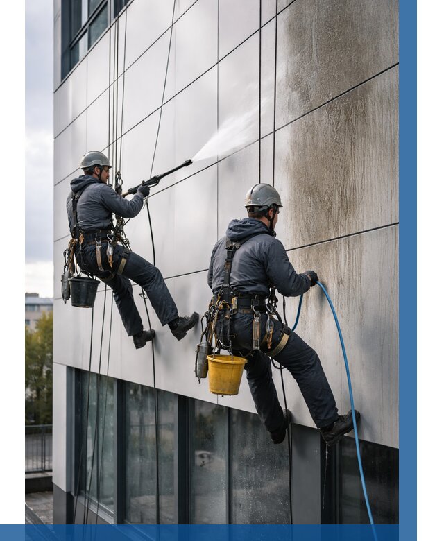 Мойка фасада из композита в Рубцовске по цене от 303 р. | ВЫСОТНИК-Рбц