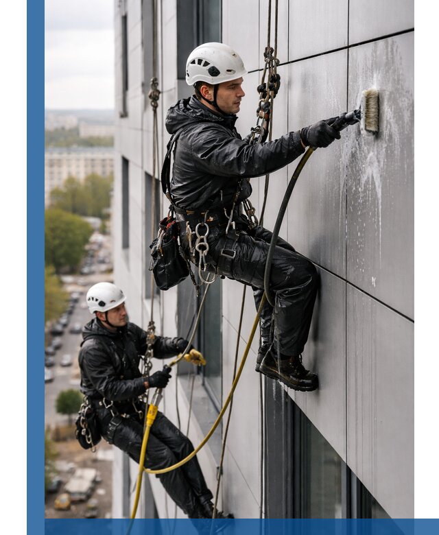 Профессиональная мойка фасада из композита в Рубцовске