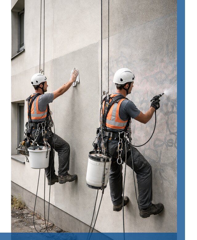 Антиграффити покрытие фасада в Рубцовске от 607 р. | ВЫСОТНИК-Рбц