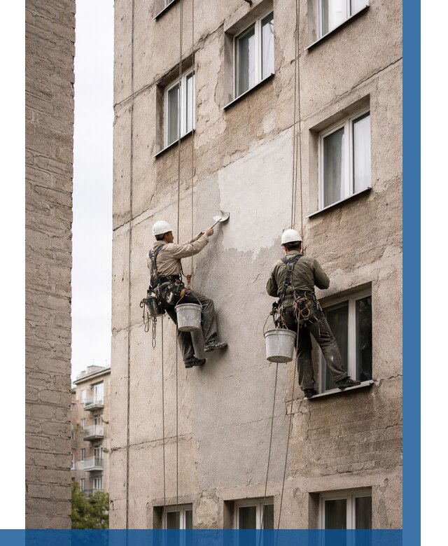 Косметический ремонт фасада в Рубцовске от 1112 р. | ВЫСОТНИК-Рбц