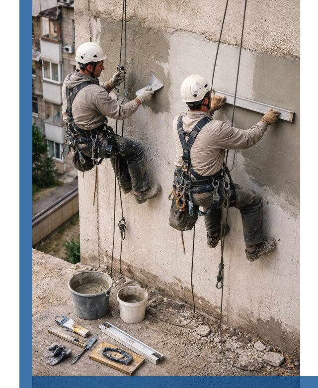 Комплексный ремонт штукатурного фасада с гарантией в Рубцовске