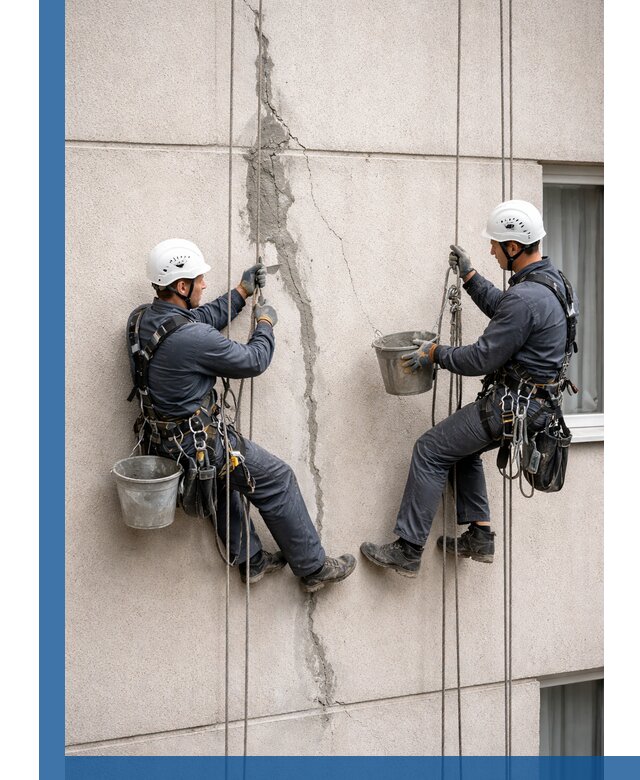 Заделка трещин на фасаде в Рубцовске с гарантийным ремонтом