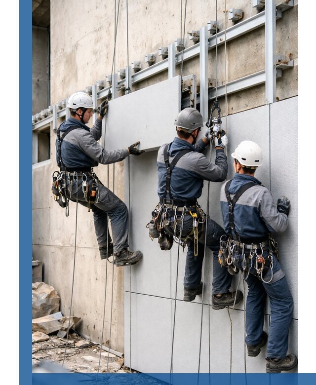 Монтаж вентилируемого фасада в Рубцовске под ключ с гарантией качества