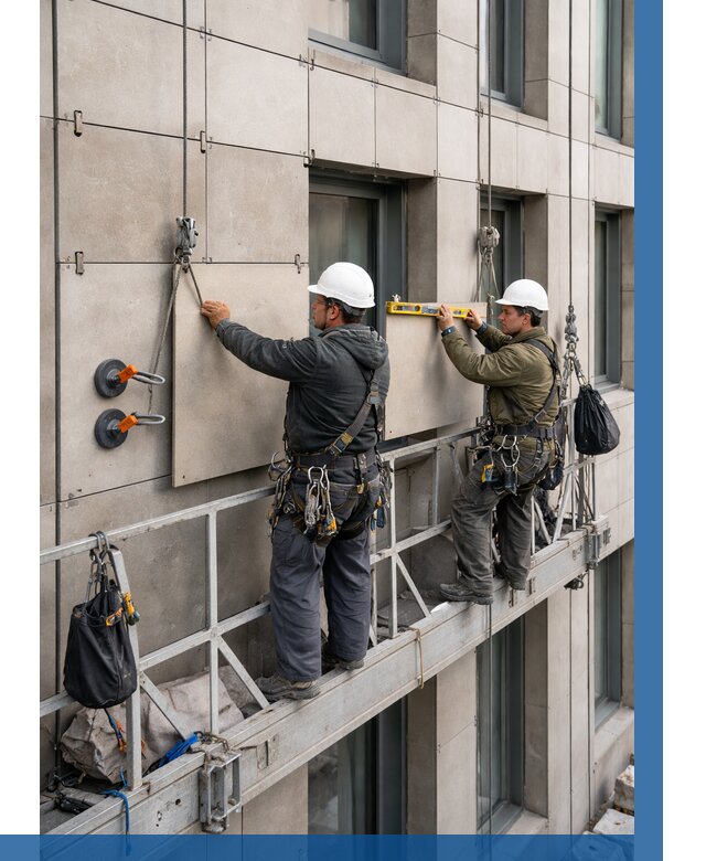 Монтаж керамогранита на фасад в Рубцовске от 2528 р. | ВЫСОТНИК-Рбц