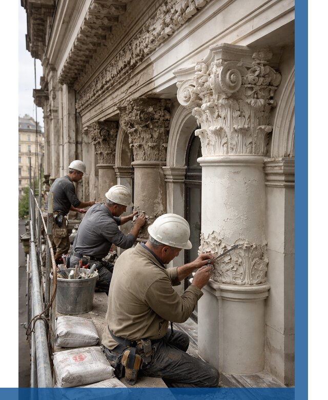 Реставрация фасадной лепнины в Рубцовске от 2528 р. | ВЫСОТНИК-Рбц