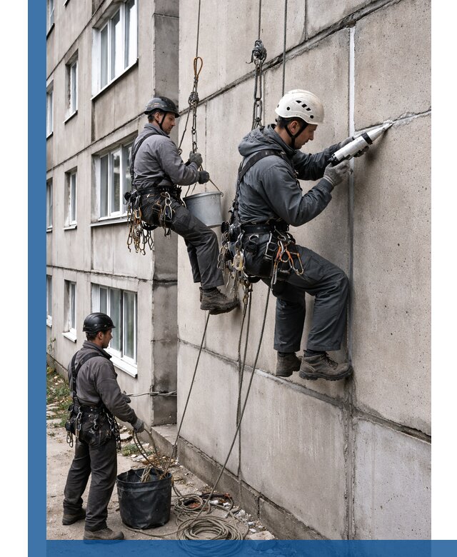 Герметизация межпанельных швов в Рубцовске с гарантией герметичности