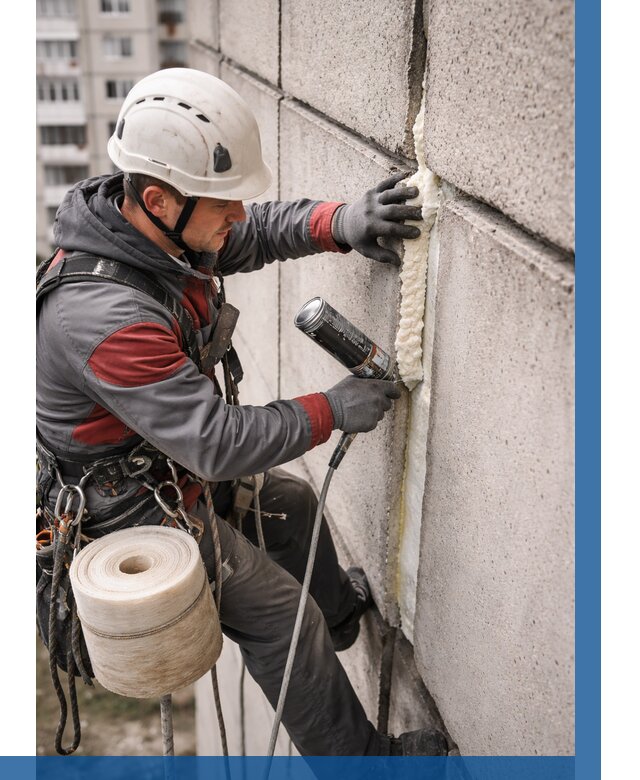 Утепление межпанельных швов в Рубцовске от 708 р. | ВЫСОТНИК-Рбц