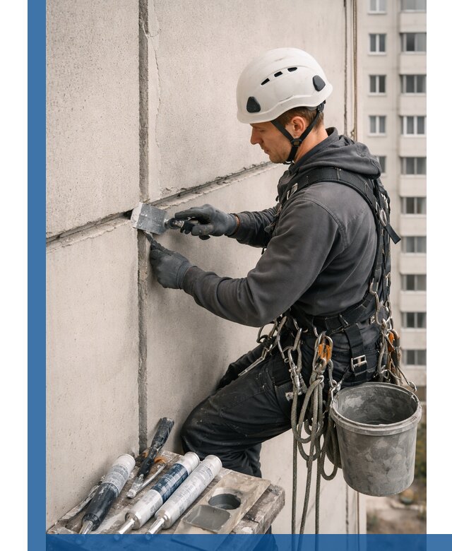 Ремонт межпанельных швов в Рубцовске герметизация и восстановление