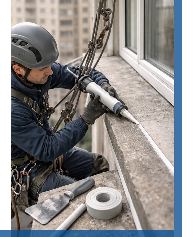 Герметизация балконного козырька в Рубцовске от 4551 р. | ВЫСОТНИК-Рбц