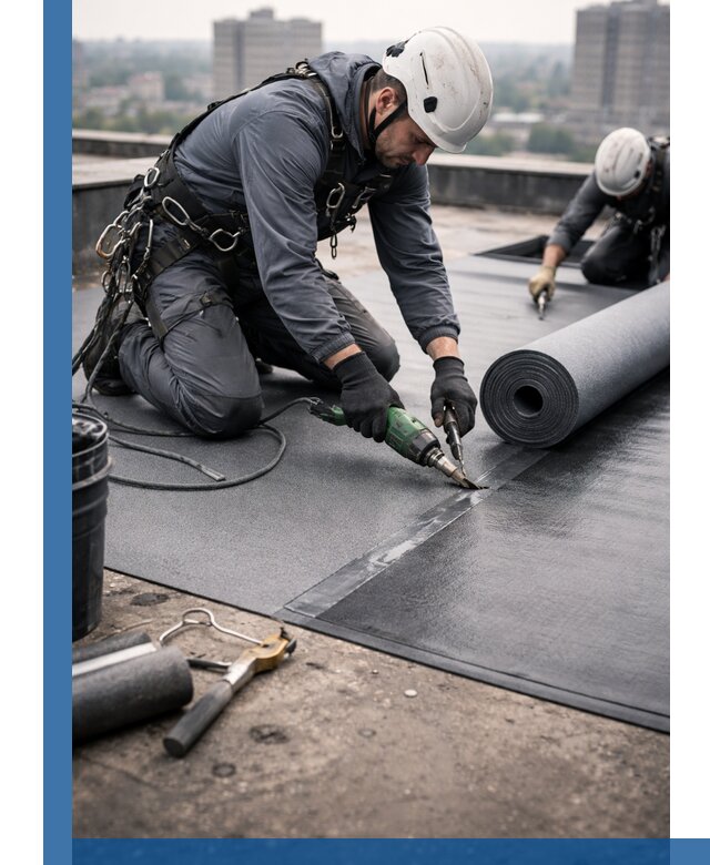 Ремонт мягкой кровли в Рубцовске с выездом промальпинистов