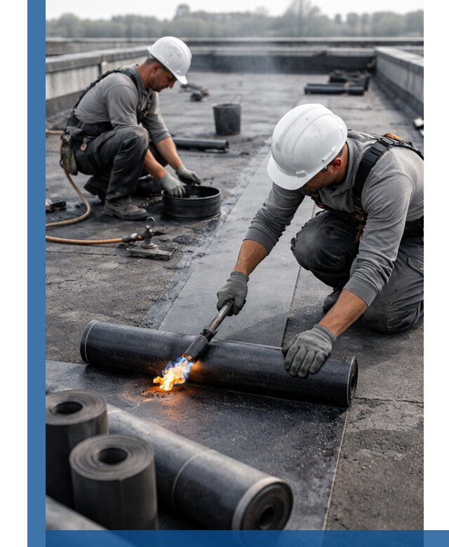 Ремонт рулонной кровли в Рубцовске герметизация и восстановление