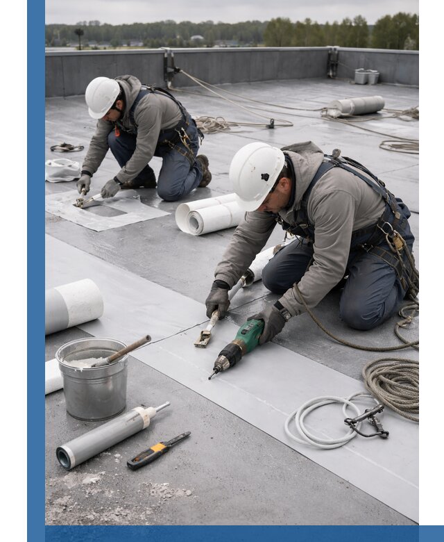 Ремонт мембранной кровли в Рубцовске качественно и с гарантией