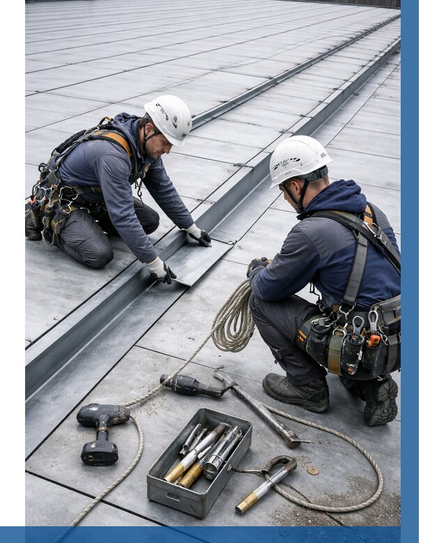 Ремонт фальцевой кровли в Рубцовске от 708 р. | ВЫСОТНИК-Рбц