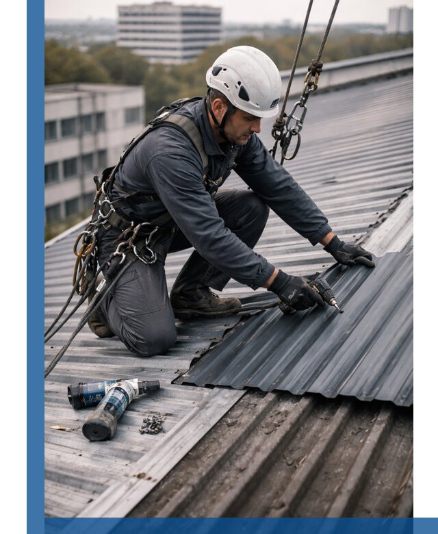 Ремонт профнастила на кровле в Рубцовске, работы под ключ