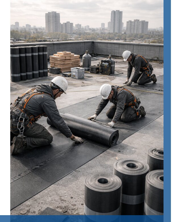 Монтаж мягкой кровли под ключ в Рубцовске от 455 р. | ВЫСОТНИК-Рбц