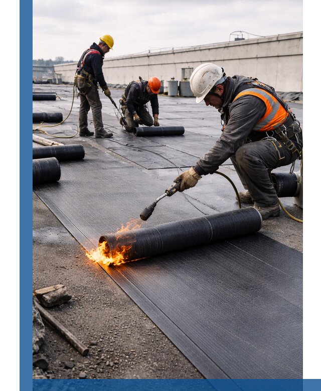 Монтаж наплавляемой кровли в Рубцовске профессионально