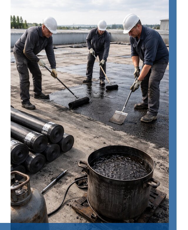 Гидроизоляция кровли мастикой в Рубцовске от 607 р. | ВЫСОТНИК-Рбц