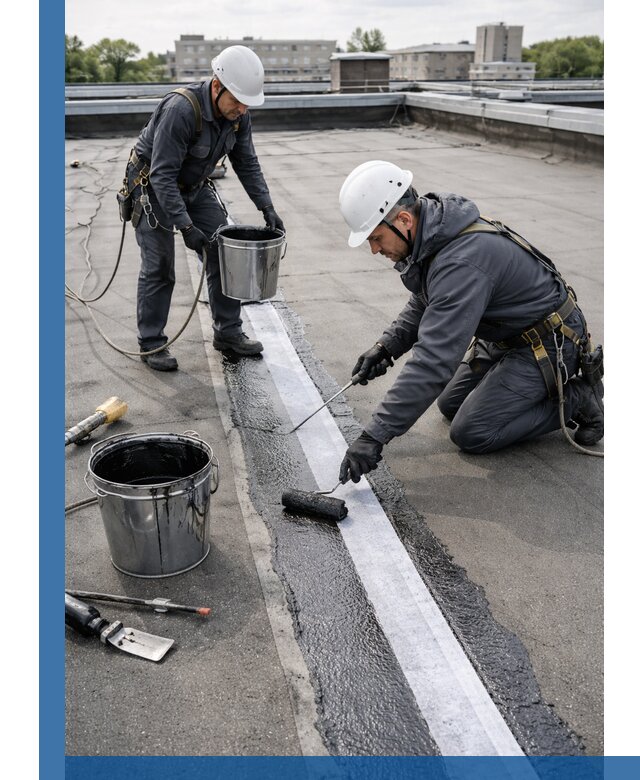 Гидроизоляция кровли мастикой в Рубцовске надежная защита