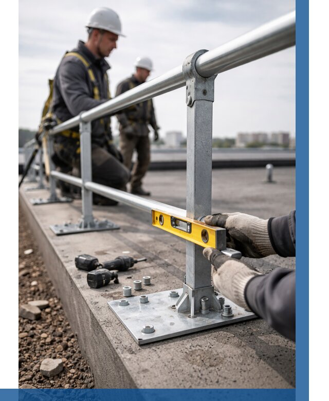 Монтаж кровельного ограждения в Рубцовске от 1214 р. | ВЫСОТНИК-Рбц