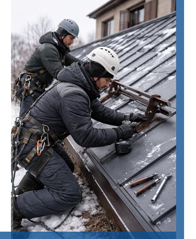 Монтаж снегозадержателей в Рубцовске от 455 р. | ВЫСОТНИК-Рбц