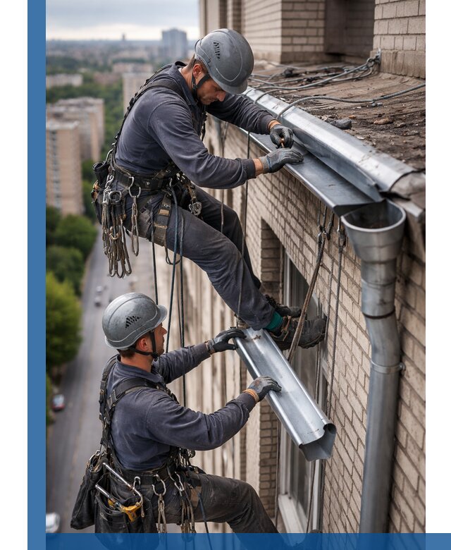 Ремонт водосточных желобов в Рубцовске, быстро и качественно