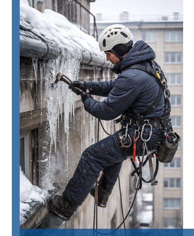 Удаление наледи и чистка водостоков в Рубцовске оперативно и безопасно