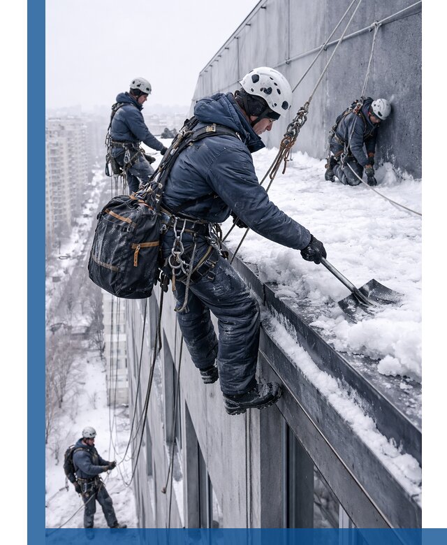 Абонентское обслуживание кровли зимой в Рубцовске регулярный уход