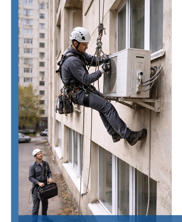 Демонтаж внешнего блока кондиционера в Рубцовске профессионально