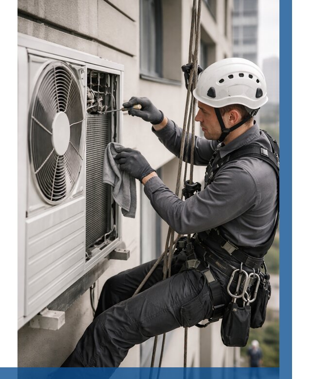 Обслуживание внешнего блока кондиционера в Рубцовске от 2731 р.ВЫСОТНИК-Рбц