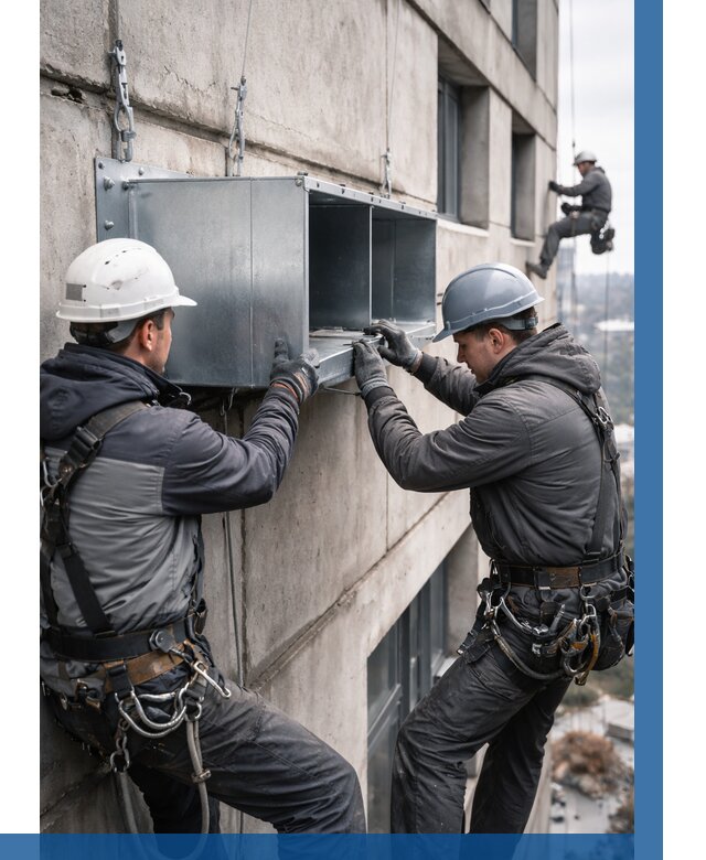 Монтаж вентиляционных коробов в Рубцовске от 3034 р. | ВЫСОТНИК-Рбц