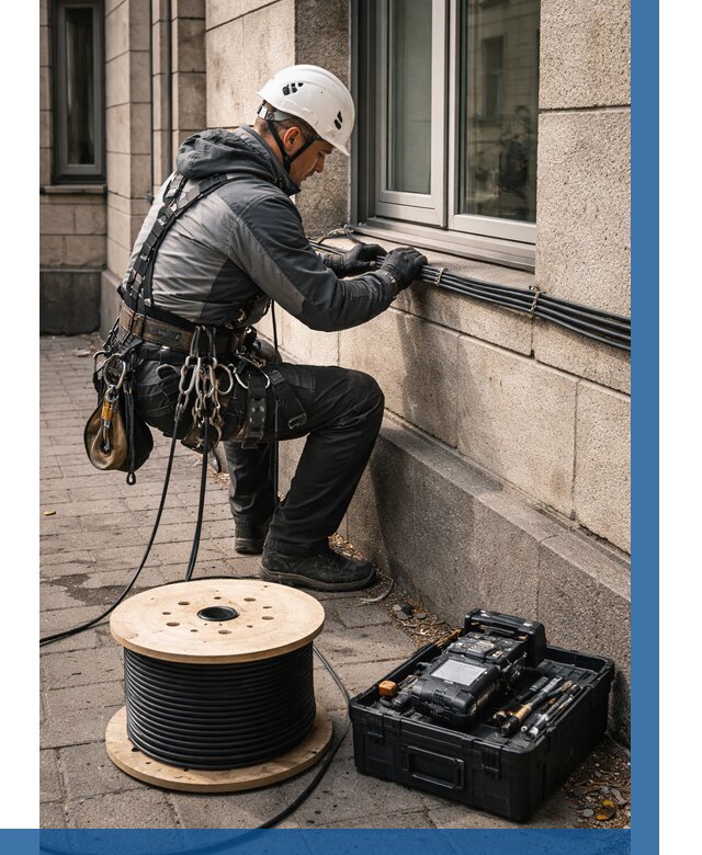 Прокладка оптоволоконного кабеля в Рубцовске от 809 р. | ВЫСОТНИК-Рбц