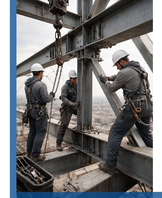 Профессиональный монтаж металлоконструкций на высоте в Рубцовске