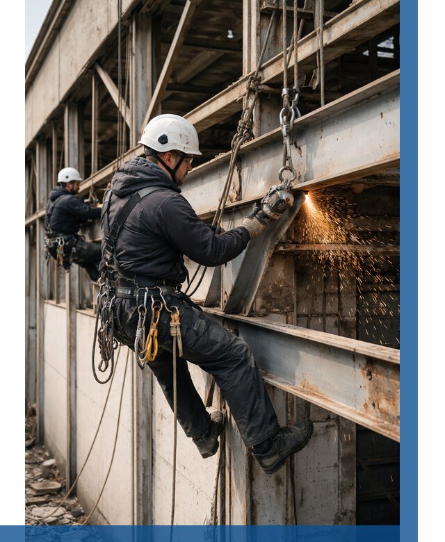 Демонтаж металлоконструкций на высоте в Рубцовске от 6573р. |ВЫСОТНИК-Рбц