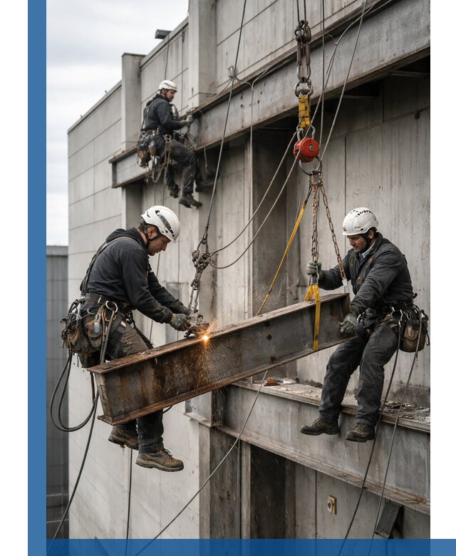 Демонтаж металлоконструкций на высоте в Рубцовске под ключ