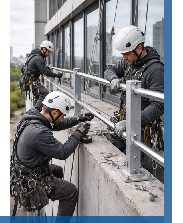 Монтаж ограждений на высоте в Рубцовске, от 1214 р. | ВЫСОТНИК-Рбц