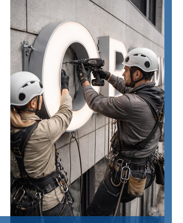 Монтаж световых букв в Рубцовске от 3034 р. под ключ ВЫСОТНИК-Рбц