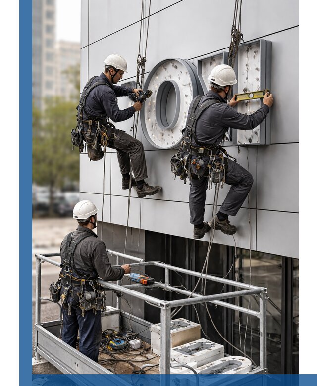 Профессиональный монтаж световых букв в Рубцовске под ключ