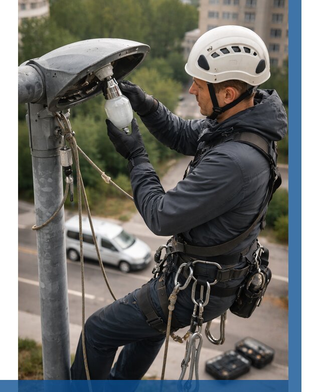 Замена ламп на высоте в Рубцовске от 2528 р. | ВЫСОТНИК-Рбц