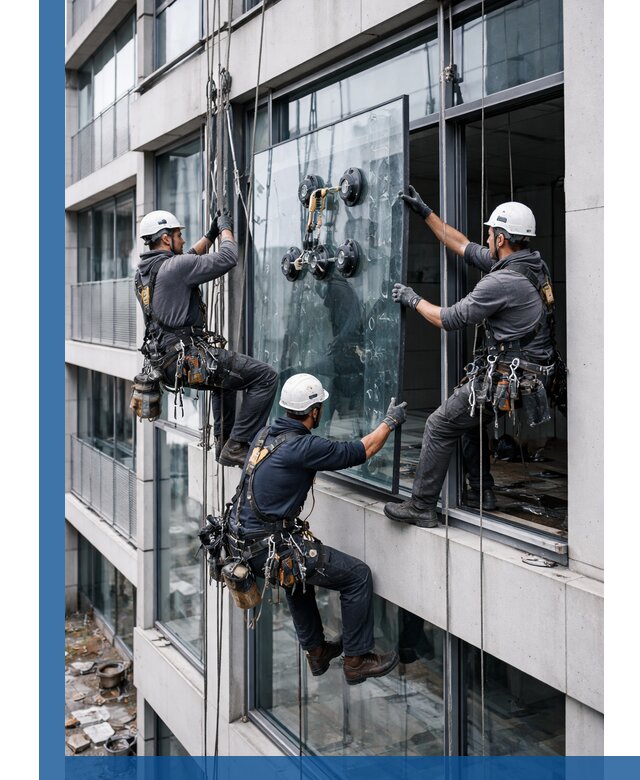 Фасадное остекление и монтаж витражей зданий в Рубцовске под ключ