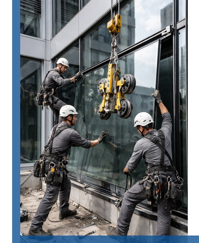 Структурное остекление фасадов в Рубцовске монтаж и обслуживание