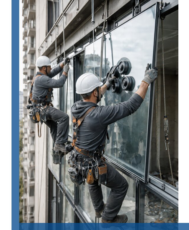 Витражное остекление фасадов и лоджий в Рубцовске под ключ