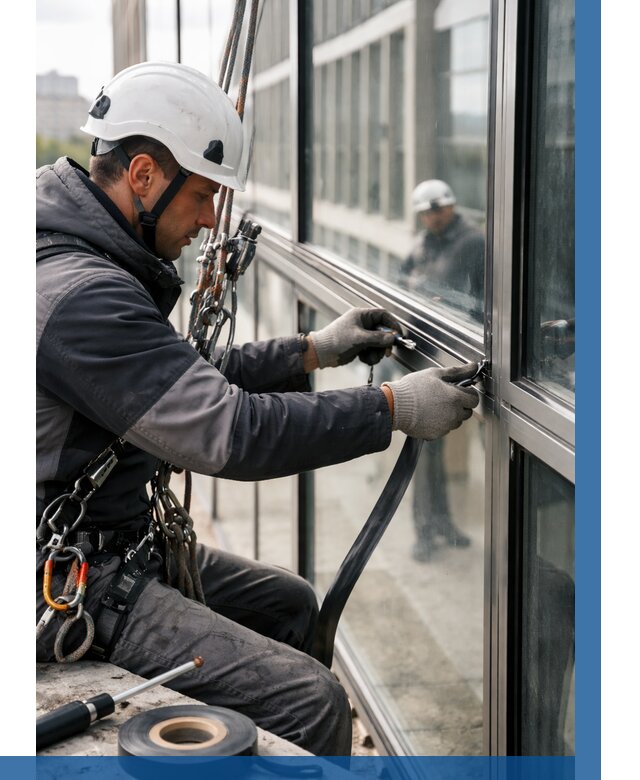 Ремонт витражных конструкций в Рубцовске от 3540 р. | ВЫСОТНИК-Рбц