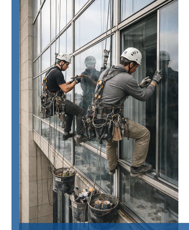 Ремонт витражных конструкций и фасадного остекления в Рубцовске