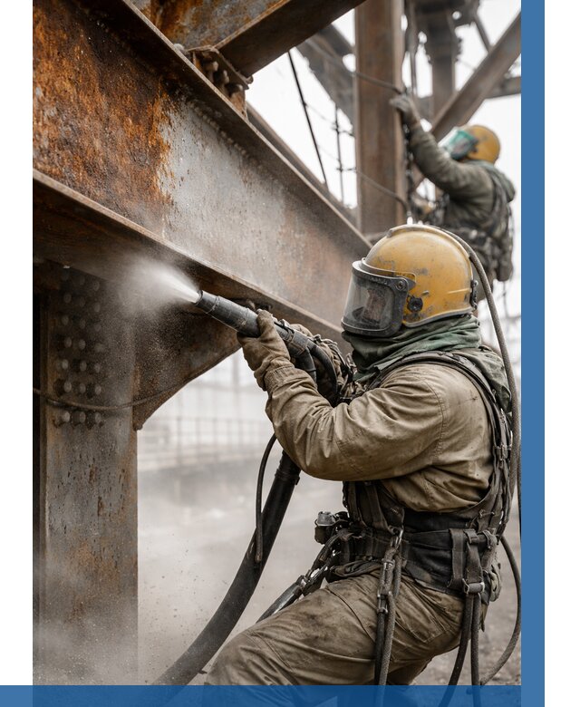 Пескоструйная очистка металлоконструкций в Рубцовске по 607 р.  ВЫСОТНИК-Рбц