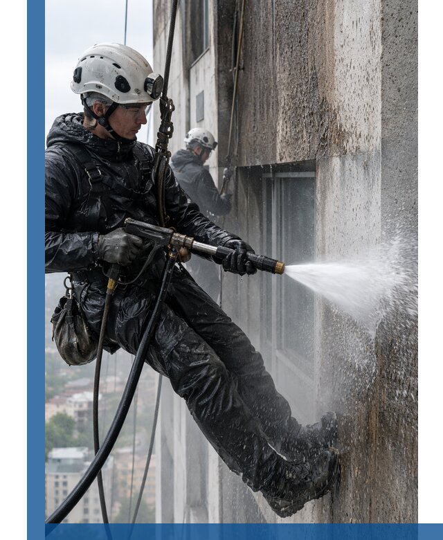 Гидроструйная очистка фасадов и конструкций в Рубцовске