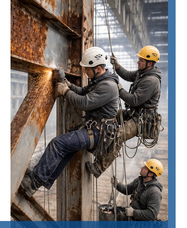 Зачистка металла от ржавчины в Рубцовске от 354 р. | ВЫСОТНИК-Рбц